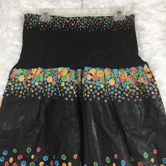 S.B Fashion Funky Bohemian Boho Hippie Pull-On Pants Loud Print Elastic Waist - Picture 6 of 8